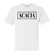 Load image into Gallery viewer, Acacia Fraternal Block Comfort Colors T-Shirt - Fraternity Tee - Kite and Crest