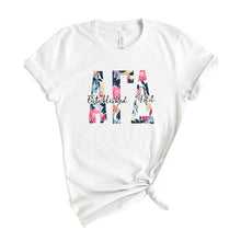 Load image into Gallery viewer, AGD Alpha Gamma Delta Floral Block Sorority T-Shirt - Kite and Crest