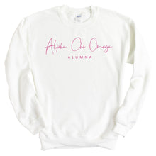 Load image into Gallery viewer, Alpha Chi Omega Sweatshirt | ACHIO Vintage Alumna Crewneck Sweatshirt | Alpha Chi Omega Sorority Gift Idea - Kite and Crest