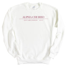 Load image into Gallery viewer, Alpha Chi Rho Old Fashioned Vintage Sweatshirt - Fraternity Crewneck Sweatshirt - Kite and Crest