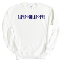 Load image into Gallery viewer, Alpha Delta Phi Fraternal Star Sweatshirt - Fraternity Crewneck Sweatshirt - Kite and Crest
