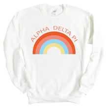 Load image into Gallery viewer, Alpha Delta Pi Sweatshirt - ADPI Colorful Rainbow Crewneck Sweatshirt - Kite and Crest