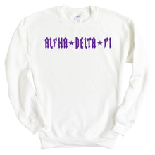 Load image into Gallery viewer, Alpha Delta Pi Sweatshirt | ADPI Rock Star Crewneck Sweatshirt | Alpha Delta Pi Sorority Gift Idea - Kite and Crest