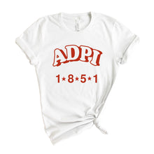 Load image into Gallery viewer, Alpha Delta Pi T-shirt - ADPI Red Arch Tee - Kite and Crest
