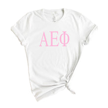 Load image into Gallery viewer, Alpha Epsilon Phi Very Pink Sorority T-Shirt - Kite and Crest