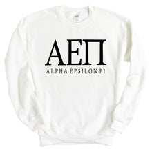 Load image into Gallery viewer, Alpha Epsilon Pi Sweatshirt - AEPI Fraternal Block Crewneck Sweatshirt - Kite and Crest