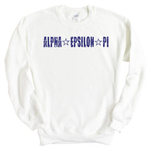 Load image into Gallery viewer, Alpha Epsilon Pi Sweatshirt - AEPI Fraternal Star Crewneck Sweatshirt - Kite and Crest