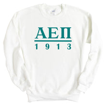 Load image into Gallery viewer, Alpha Epsilon Pi Sweatshirt - AEPI Lettered Basic Crewneck Sweatshirt - Kite and Crest