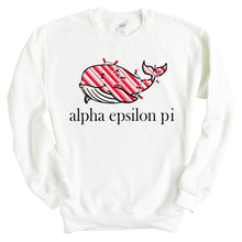 Load image into Gallery viewer, Alpha Epsilon Pi Sweatshirt - AEPI Red Whale Crewneck Sweatshirt - Kite and Crest