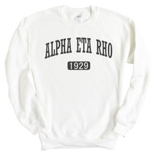 Load image into Gallery viewer, Alpha Eta Rho Weekender Sweatshirt - Fraternity Crewneck Sweatshirt - Kite and Crest