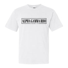 Load image into Gallery viewer, Alpha Gamma Rho Comfort Colors T-Shirt - AGR Fraternal Block Shirt - Kite and Crest