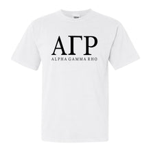 Load image into Gallery viewer, Alpha Gamma Rho Comfort Colors T-Shirt - AGR Fraternal Block Shirt - Kite and Crest