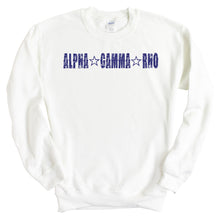 Load image into Gallery viewer, Alpha Gamma Rho Sweatshirt - AGR Fraternal Star Crewneck Sweatshirt - Kite and Crest