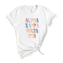 Load image into Gallery viewer, Alpha Kappa Delta Phi Retro T-shirt - Kite and Crest