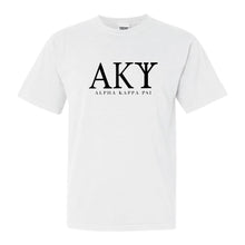 Load image into Gallery viewer, Alpha Kappa Psi Classic Comfort Colors T-Shirt - Kite and Crest