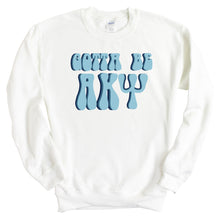 Load image into Gallery viewer, Alpha Kappa Psi Happy to be Sweatshirt - Fraternity Crewneck Sweatshirt - Kite and Crest