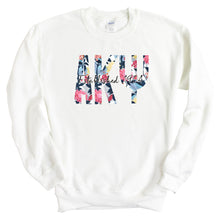 Load image into Gallery viewer, Alpha Kappa Psi Marigold Sweatshirt - Fraternity Crewneck Sweatshirt - Kite and Crest