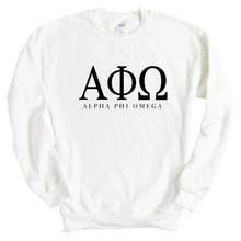Load image into Gallery viewer, Alpha Phi Omega Classic Sweatshirt - Fraternity Crewneck Sweatshirt - Kite and Crest