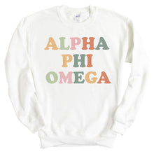 Load image into Gallery viewer, Alpha Phi Omega For Everyone Sweatshirt - Fraternity Crewneck Sweatshirt - Kite and Crest