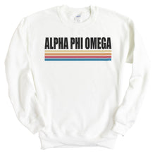 Load image into Gallery viewer, Alpha Phi Omega Lets Race Sweatshirt - Fraternity Crewneck Sweatshirt - Kite and Crest