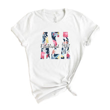 Load image into Gallery viewer, Alpha Sigma Alpha Floral Block Sorority T-Shirt - Kite and Crest