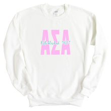 Load image into Gallery viewer, Alpha Sigma Alpha Sweatshirt - Alpha Sigma Alpha Bright Retro Crewneck Sweatshirt - Kite and Crest