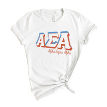 Load image into Gallery viewer, Alpha Sigma Alpha T-shirt - Alpha Sigma Alpha American Colored Tee - Kite and Crest