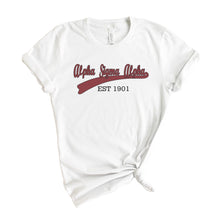 Load image into Gallery viewer, Alpha Sigma Alpha T-Shirt | Alpha Sigma Alpha Baseball Shirt | Alpha Sigma Alpha Sorority Gift Idea - Kite and Crest