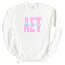 Load image into Gallery viewer, Alpha Sigma Tau Sweatshirt - Alpha Tau Bright Retro Crewneck Sweatshirt - Kite and Crest