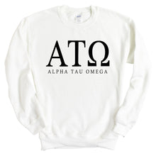 Load image into Gallery viewer, Alpha Tau Omega Sweatshirt - ATO Fraternal Block Crewneck Sweatshirt - Kite and Crest
