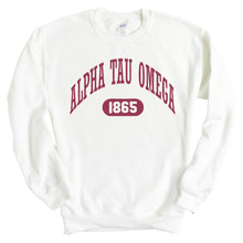 Load image into Gallery viewer, Alpha Tau Omega Sweatshirt - ATO Large Athletic Crewneck Sweatshirt - Kite and Crest