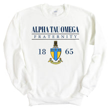 Load image into Gallery viewer, Alpha Tau Omega Sweatshirt - ATO Large Crest Crewneck Sweatshirt - Kite and Crest