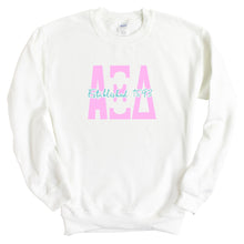 Load image into Gallery viewer, Alpha Xi Delta Sweatshirt - AXID Bright Retro Crewneck Sweatshirt - Kite and Crest