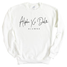 Load image into Gallery viewer, Alpha Xi Delta Sweatshirt - AXID Sorority Alumna Crewneck Sweatshirt - Kite and Crest