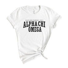 Load image into Gallery viewer, AXO Alpha Chi Omega Established Sorority T-Shirt - Kite and Crest