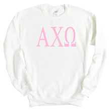 Load image into Gallery viewer, AXO Alpha Chi Omega Very Pink Sorority Crewneck Sweatshirt - Kite and Crest