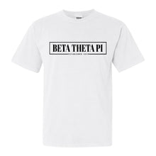 Load image into Gallery viewer, Beta Theta Pi Comfort Colors T-Shirt - Beta Fraternal Block Shirt - Kite and Crest