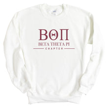 Load image into Gallery viewer, Beta Theta Pi Sweatshirt - Beta Basic Lined Crewneck Sweatshirt - Kite and Crest