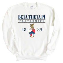 Load image into Gallery viewer, Beta Theta Pi Sweatshirt - Beta Large Crest Crewneck Sweatshirt - Kite and Crest