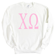 Load image into Gallery viewer, Chi O Chi Omega Very Pink Sorority Crewneck Sweatshirt - Kite and Crest