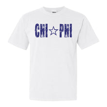 Load image into Gallery viewer, Chi Phi Comfort Colors T-Shirt - Chi Phi Fraternal Star Shirt - Kite and Crest