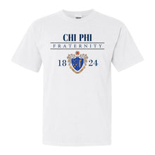 Load image into Gallery viewer, Chi Phi Comfort Colors T-Shirt - Chi Phi Large Crest Shirt - Kite and Crest