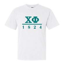 Load image into Gallery viewer, Chi Phi Comfort Colors T-Shirt - Chi Phi Lettered Basic Shirt - Kite and Crest