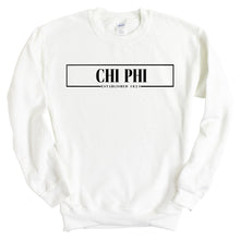 Load image into Gallery viewer, Chi Phi Sweatshirt - Chi Phi Fraternal Block Crewneck Sweatshirt - Kite and Crest