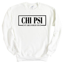 Load image into Gallery viewer, Chi Psi Fraternal Block Sweatshirt - Fraternity Crewneck Sweatshirt - Kite and Crest