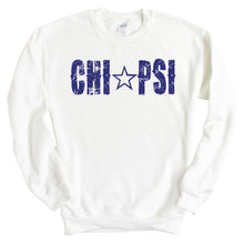 Load image into Gallery viewer, Chi Psi Fraternal Star Sweatshirt - Fraternity Crewneck Sweatshirt - Kite and Crest