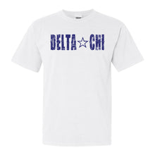 Load image into Gallery viewer, Delta Chi Comfort Colors T-Shirt - DCHI Fraternal Star Shirt - Kite and Crest