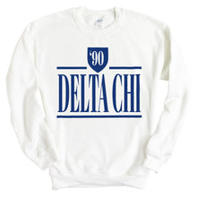 Load image into Gallery viewer, Delta Chi Sweatshirt - D-Chi Shield Crewneck Sweatshirt - Kite and Crest