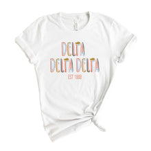 Load image into Gallery viewer, Delta Delta Delta T-shirt - Tri Delta Cooper Tee - Kite and Crest