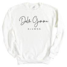 Load image into Gallery viewer, Delta Gamma Sweatshirt - Dee Gee (DG) Sorority Alumna Crewneck Sweatshirt - Kite and Crest